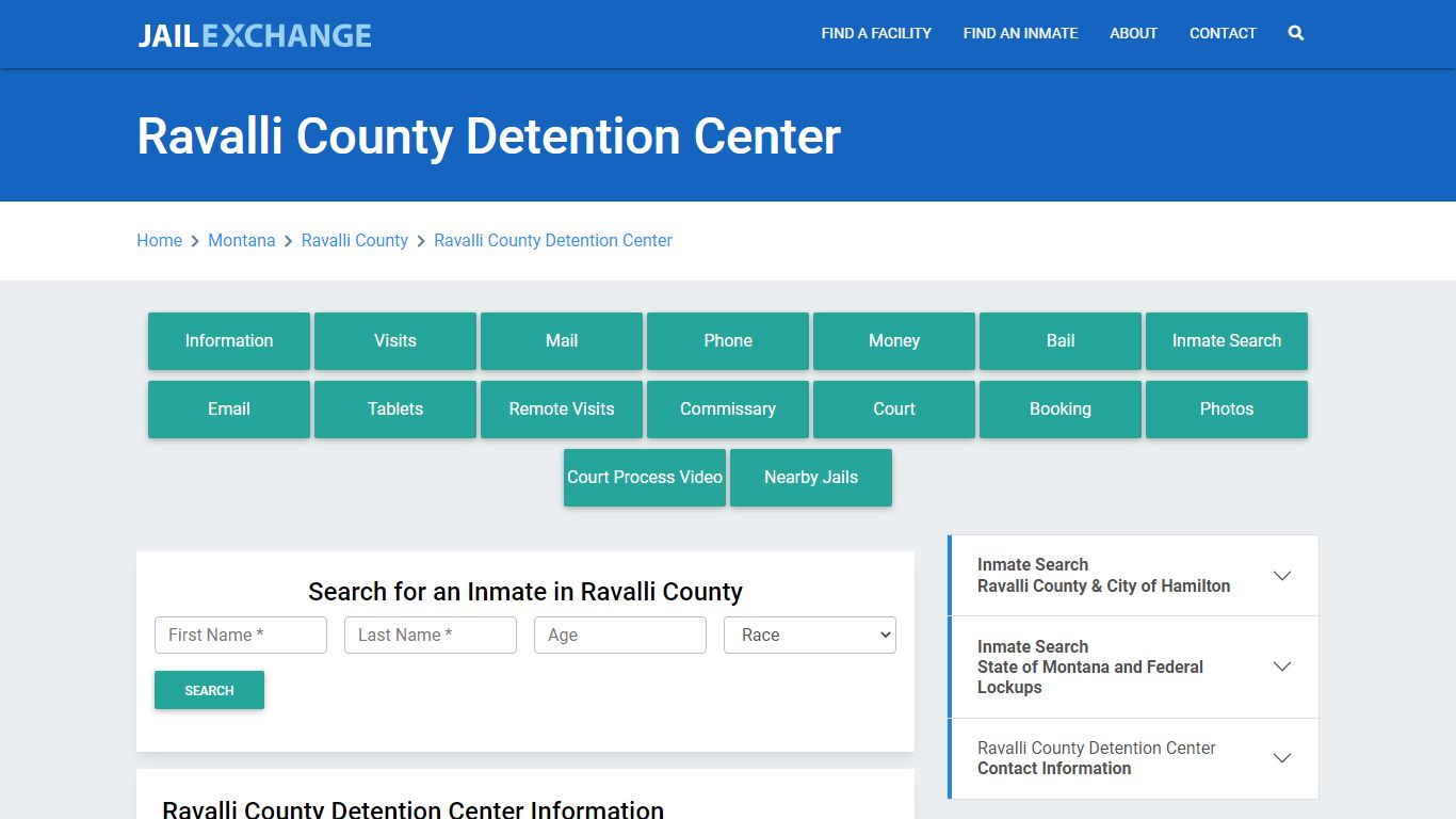 Ravalli County Detention Center - Jail Exchange